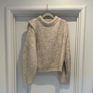 En Saison Cream Turtleneck Sweater
